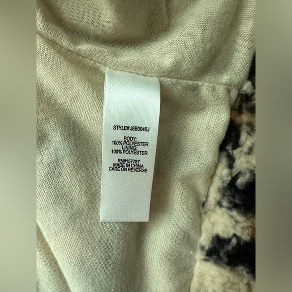 Love + Joy by FCT Leopard Print Sherpa Zip Up Long Sleeve Jacket - Picture 5 of 5